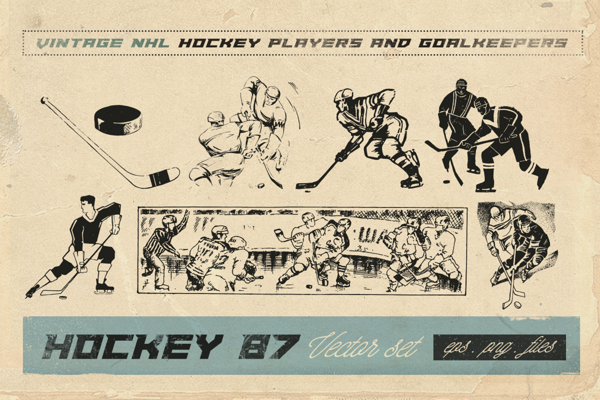 Retro hockey, an Illustration by Retro Machine (Photo 6 of 7)