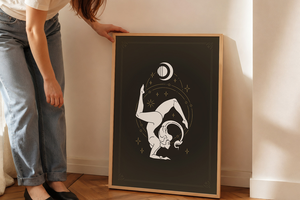 Scorpio Zodiac Wall Art, a Person Illustration by Vasya Kobelev (Photo 6 of 7)