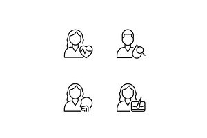 Doctor appointment pixel perfect, an Outline Icon by IMG Visuals