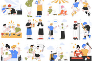 Friendship 2D Illustration Pack, a Person Illustration by orenjidesign (Thumbnail 7 of 8)