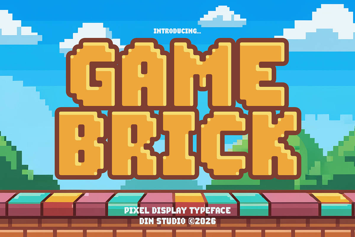 Gamebrick, a Symbol Font by din-studio.com (Photo 1 of 11)