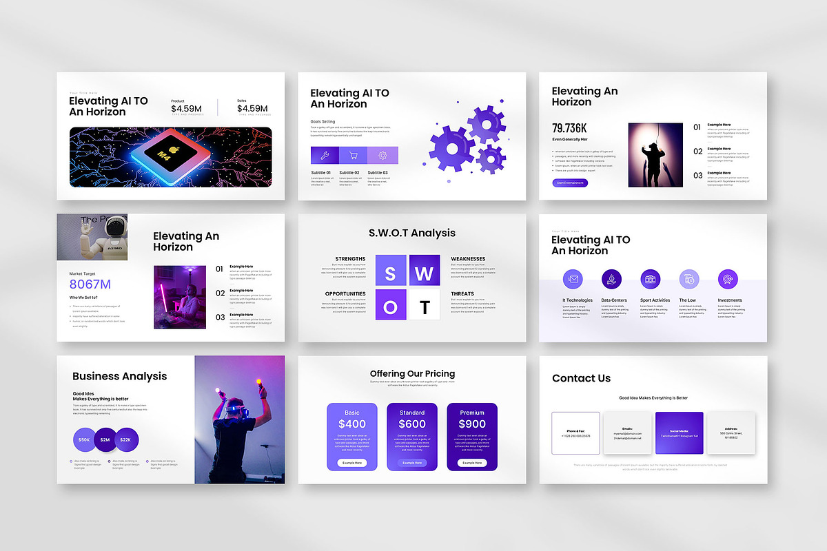 Artificial Intelligence Presentation, a Presentation Template by KreateTribe (Photo 3 of 5)