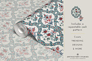 Jaipur Block Print Patterns, a Decorative Illustration by Artifactory Studios (Thumbnail 2 of 6)