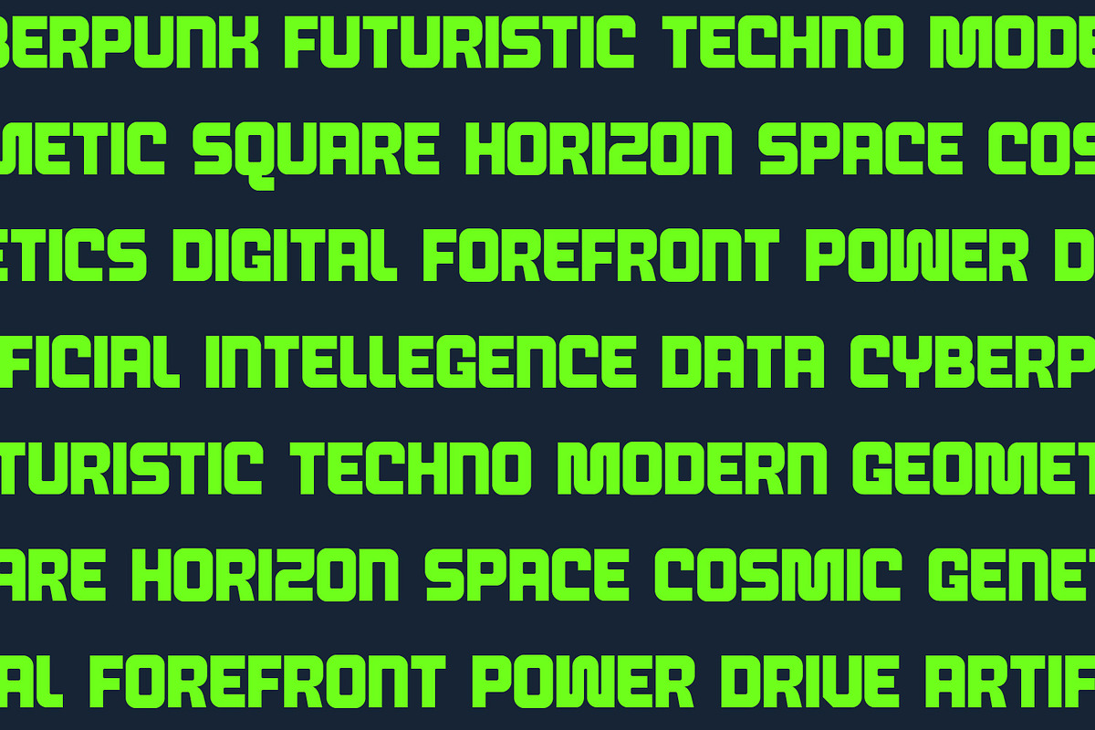 Maxel - Bold Futuristic, a Sans Serif Font by Dikas Studio (Photo 6 of 7)