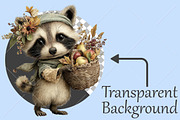 Whimsical Fall Autumn Animals PNG, a Seasonal Illustration by Canvas Craft (Thumbnail 2 of 10)
