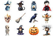 Adorable Halloween Creeps Clipart, an Illustration by Design Market (Thumbnail 3 of 3)