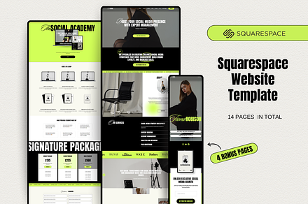 Bold Website Template Squarespace, a Squarespace Template by Row Creative