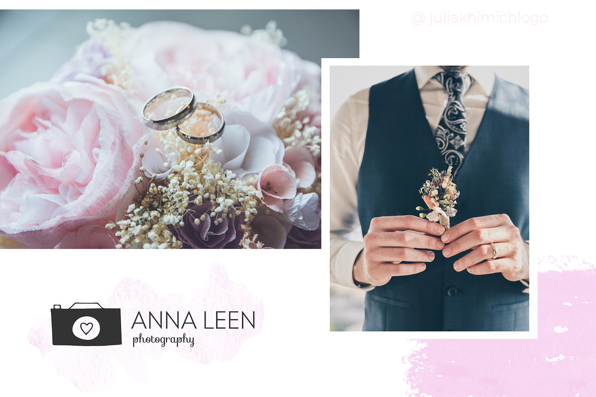 Logo Pack Vol.1. Romantic & Wedding, a Branding & Logo Template by Mint Air Studio (Photo 2 of 22)