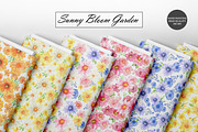 Watercolor Flowers Seamless Patterns, an Illustration by OlDm_Shop (Thumbnail 9 of 10)
