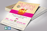 Muffins with Moms Flyer Word, a Flyer Template by Godserv Designs ...