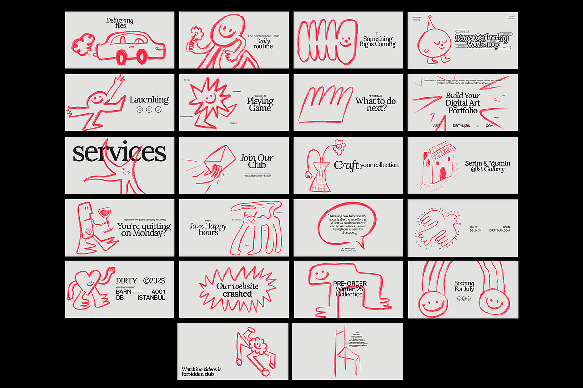 Wonky Social Media Pack, a Social Media Template by Dirtybarn (Photo 6 of 7)