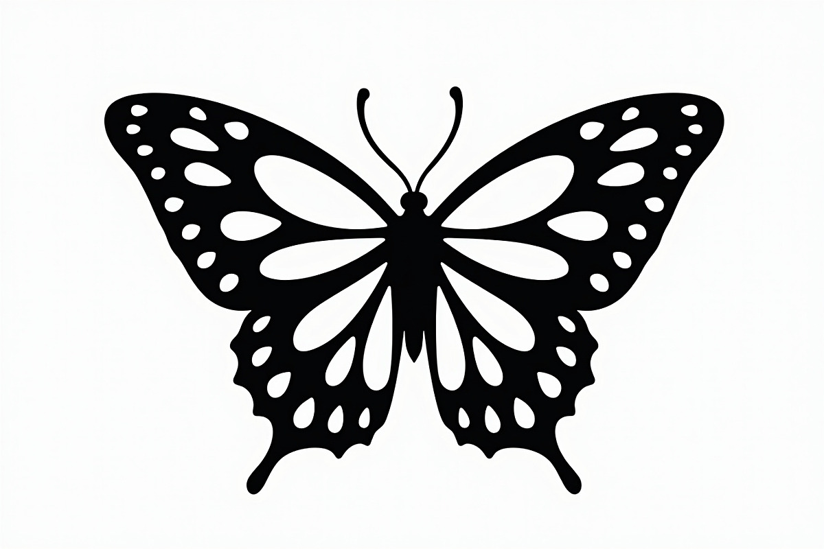 butterfly laser cut design, an Illustration by balal (Photo 7 of 13)