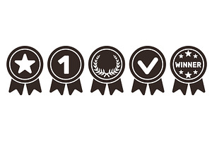 Medal or winners award, set of medal, an Object Illustration by Vectorbuum
