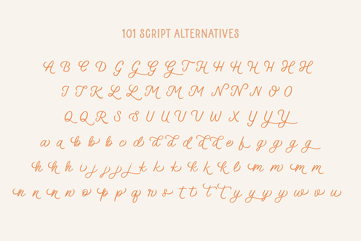 Herb Garden Font Trio, a Sans Serif Font by Rachel Kick (Photo 14 of 16)