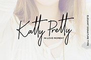 Katty Pretty l Handwritten Signature, a Script Font by Haksen (Thumbnail 1 of 6)