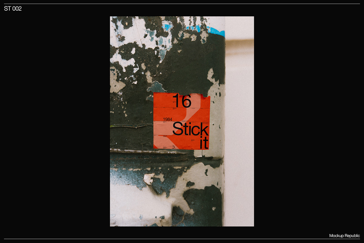 Sticker Mockup 002, a Merchandise Mockup by Burmess (Photo 2 of 3)