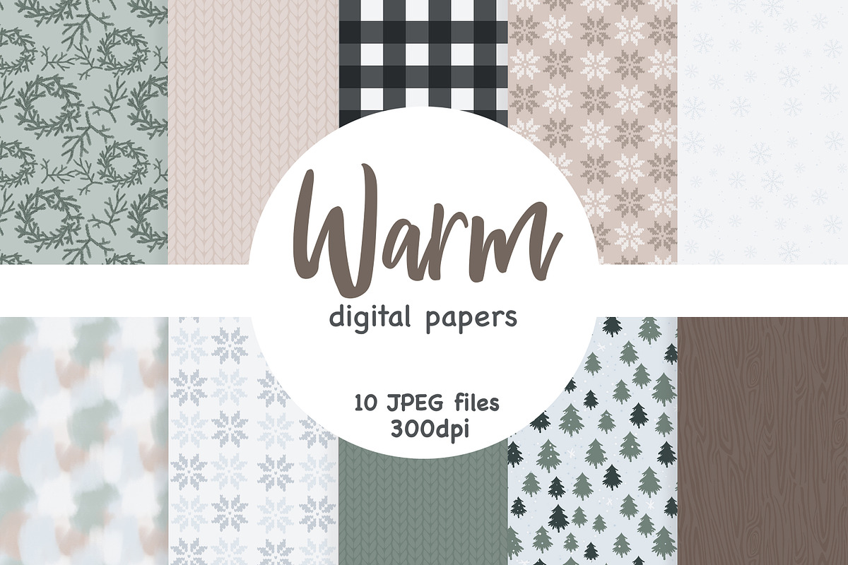 Warm Patterns, a Pattern Graphic by GlamArtZhanna (Photo 1 of 4)