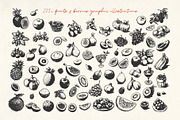 275+ Fruits & Berries Illustrations, a Food Illustration by La Petite Line Art (Thumbnail 7 of 11)