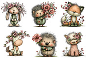 Whimsical Spring Animals Clipart, an Illustration by Dream Creation (Thumbnail 3 of 7)