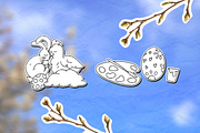 Easter Doodles & Decorative Frames, a Seasonal Illustration by Schumacher Shop (Thumbnail 6 of 11)