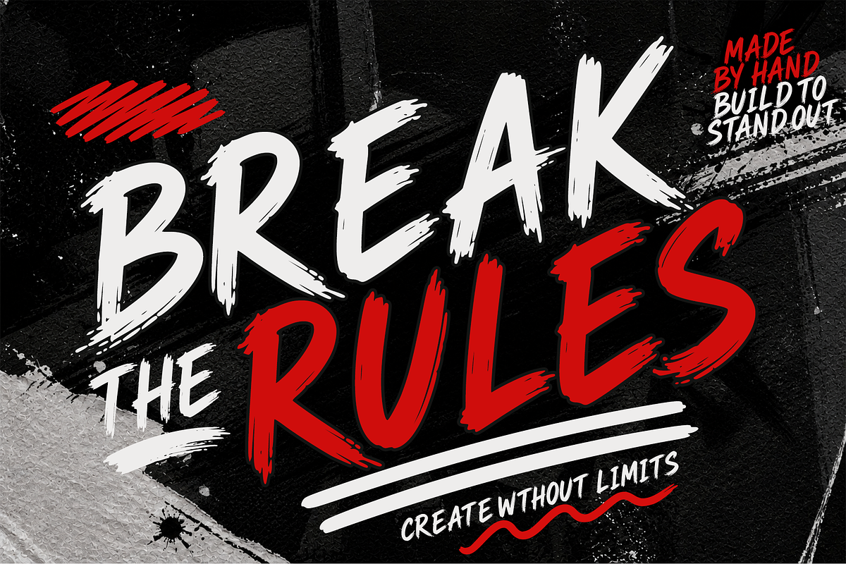 Dirty Stroke, a Handwritten Font by cocodesign (Photo 2 of 6)