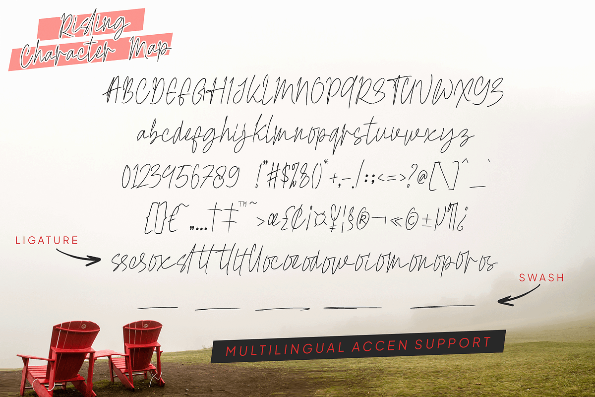 Risling Handwritting Script Font, a Handwritten Font by Vampstudio (Photo 12 of 12)