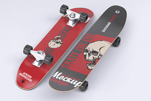 Skateboard Mock-Up, a Product Mockup by Xtrahive