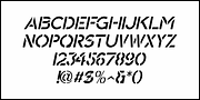 Lancashire Stencil JNL, a Font by Jeff Levine Fonts (Thumbnail 5 of 5)
