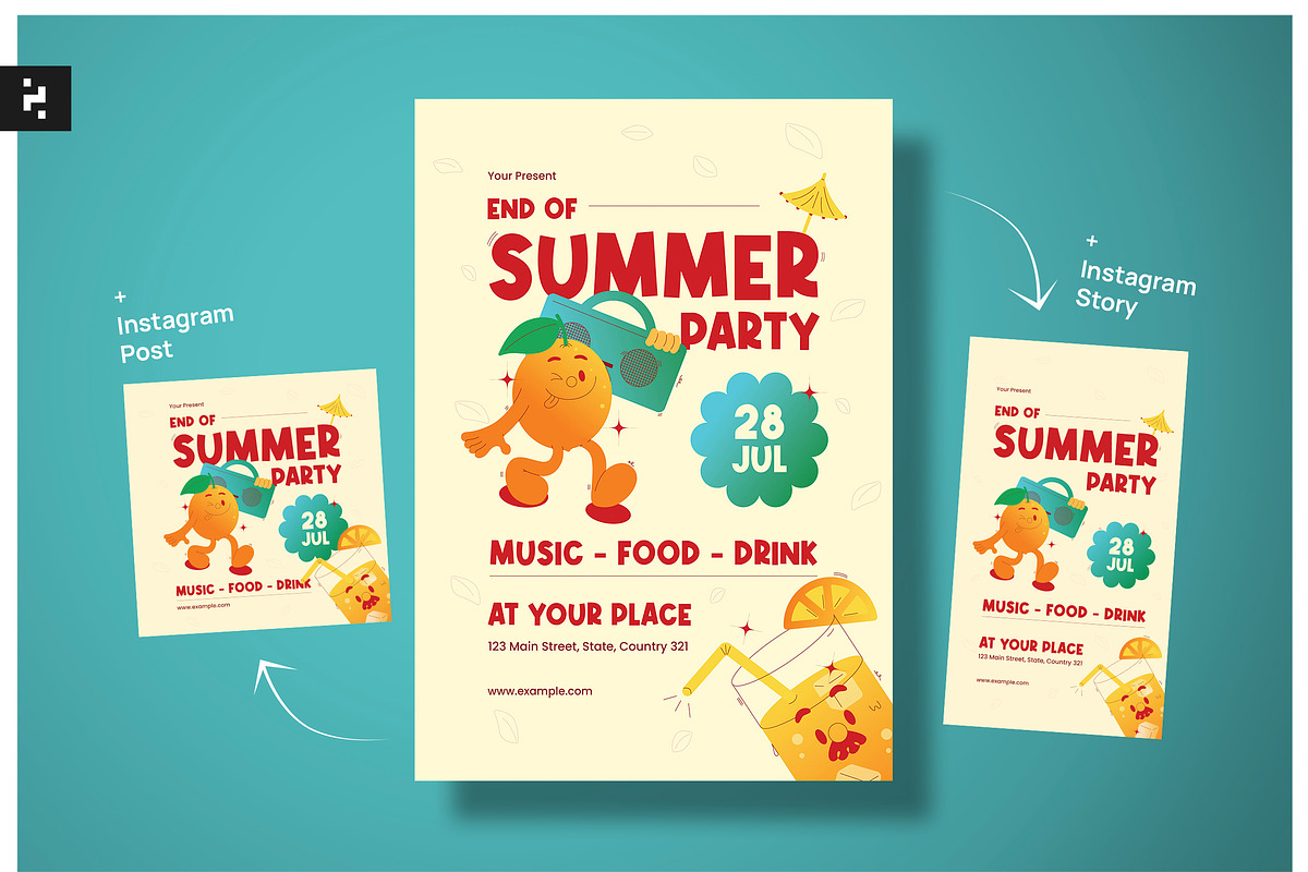 Summer Party Flyer, a Flyer Template by Neermana (Photo 3 of 4)