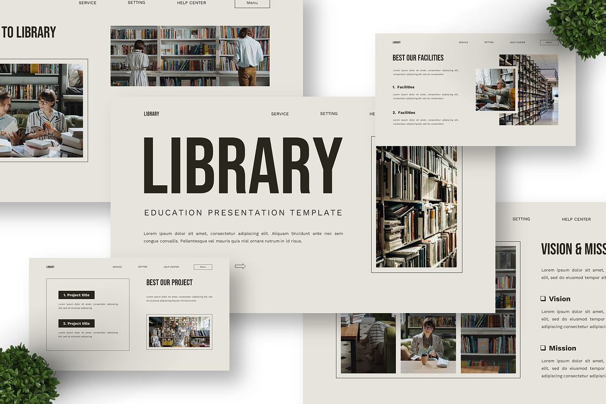 Library - Education Google Slide, a Presentation Template by Deepslide Studio (Photo 6 of 6)