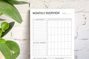 Monthly Overview, a Stationery Template by DesignDevisers (Thumbnail 3 of 10)