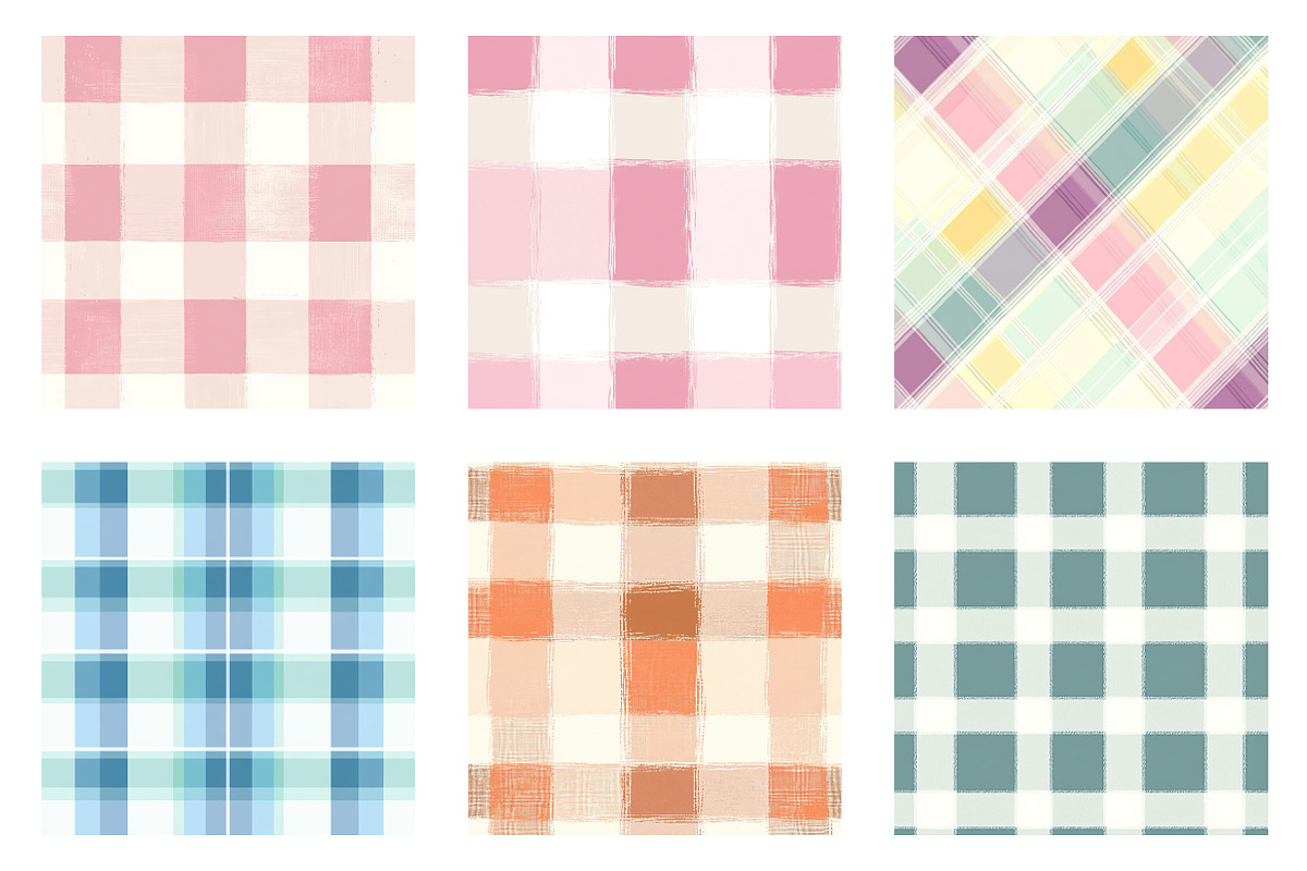 Easter Buffalo Plaid Pattern, an Illustration by Dream Creation (Photo 6 of 6)