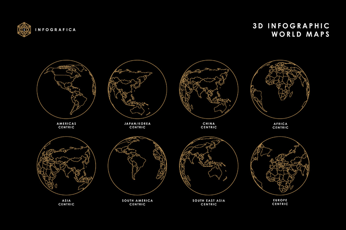 Infografica 3D Infographic World Map, an Object Graphic by Infografica (Photo 1 of 4)
