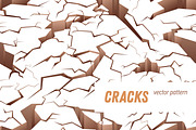 Cracked ground seamless pattern, a Pattern Graphic by Good Studio (Thumbnail 1 of 3)