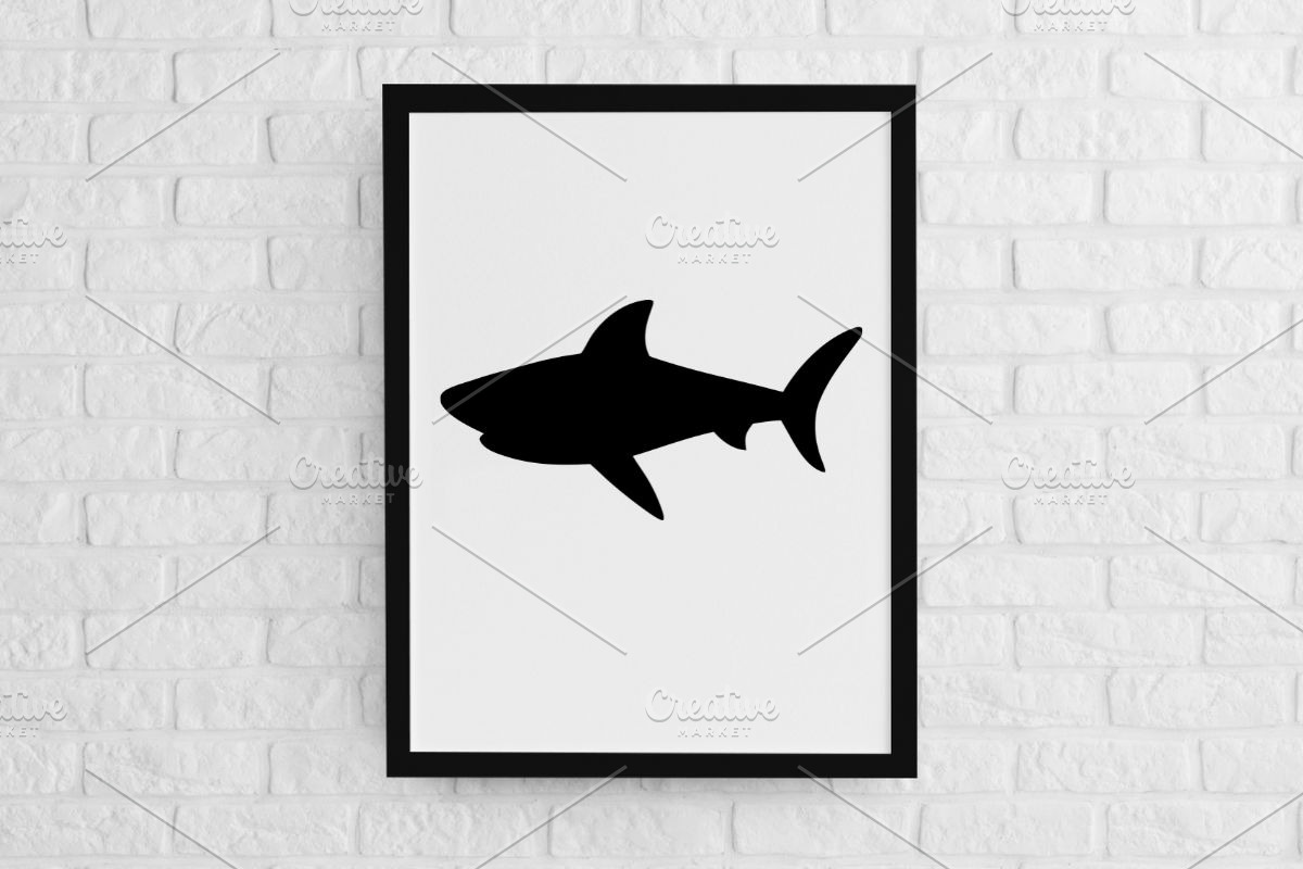 Shark Silhouette SVG, an Animal Illustration by newminddesign (Photo 2 of 3)