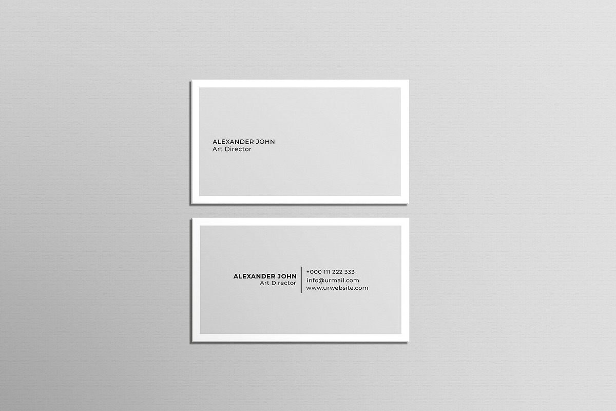 Simple Minimal Business Card, a Business Card Template by Saman Osama (Photo 1 of 6)