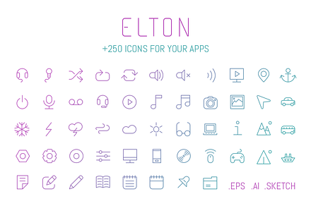 Elton, +250 icons for your apps