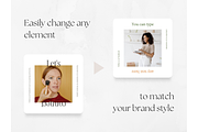 100 Beige MakeUp Social Media Posts, a Social Media Template by PatternLab. (Thumbnail 5 of 9)