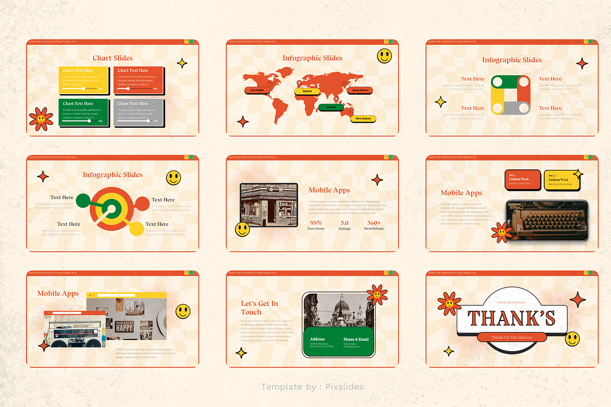 Retro and Vintage Style PowerPoint, a Presentation Template by Pixslides (Photo 5 of 5)