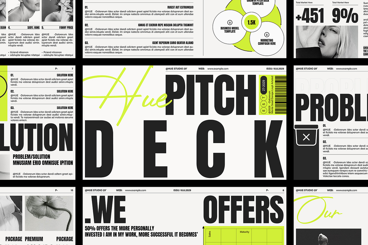 HUE | Pitch Deck Presentation, a Presentation Template by SlideStock (Photo 6 of 10)