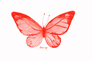 Photoshop Brush Watercolor Butterfly preview 3