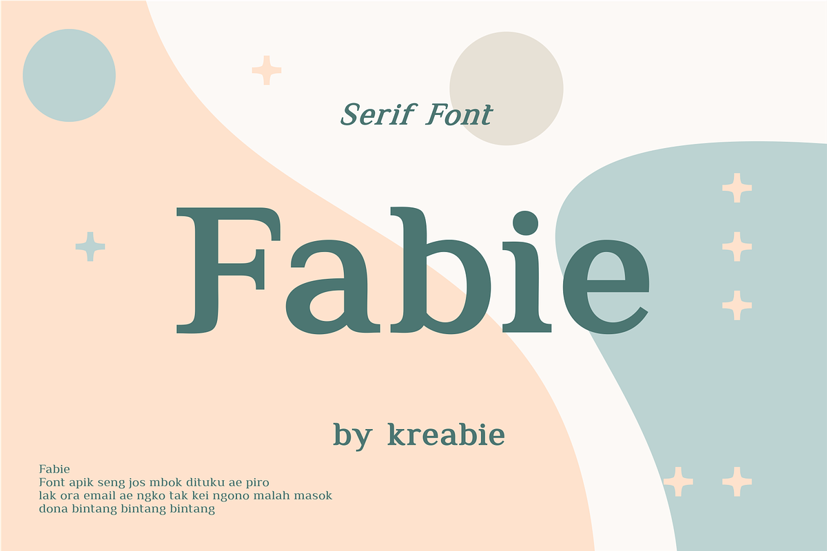 Fabie Serif Font, a Serif Font by Kreabie (Photo 4 of 5)