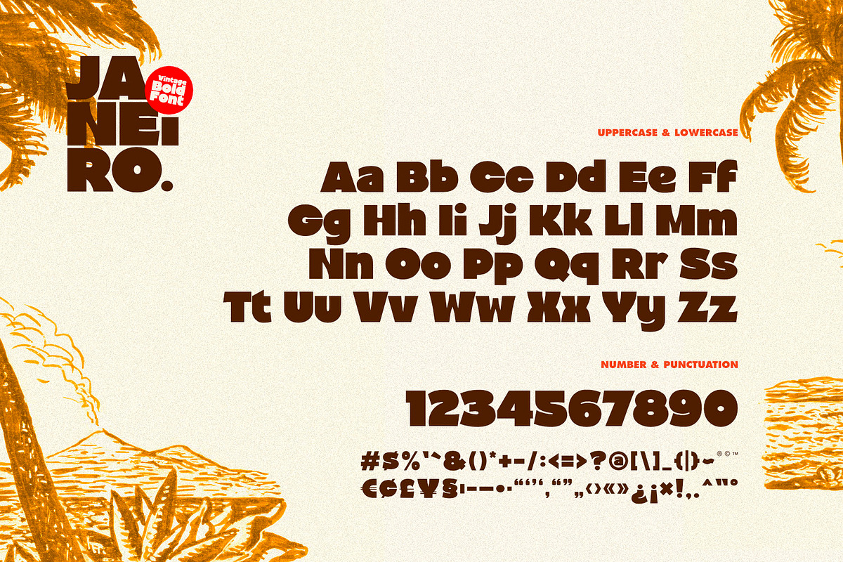 Janeiro - Vintage Bold Font, a Sans Serif Font by ikiiko (Photo 6 of 7)