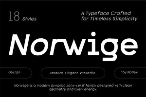 Norwige – Modern Geometric Sans