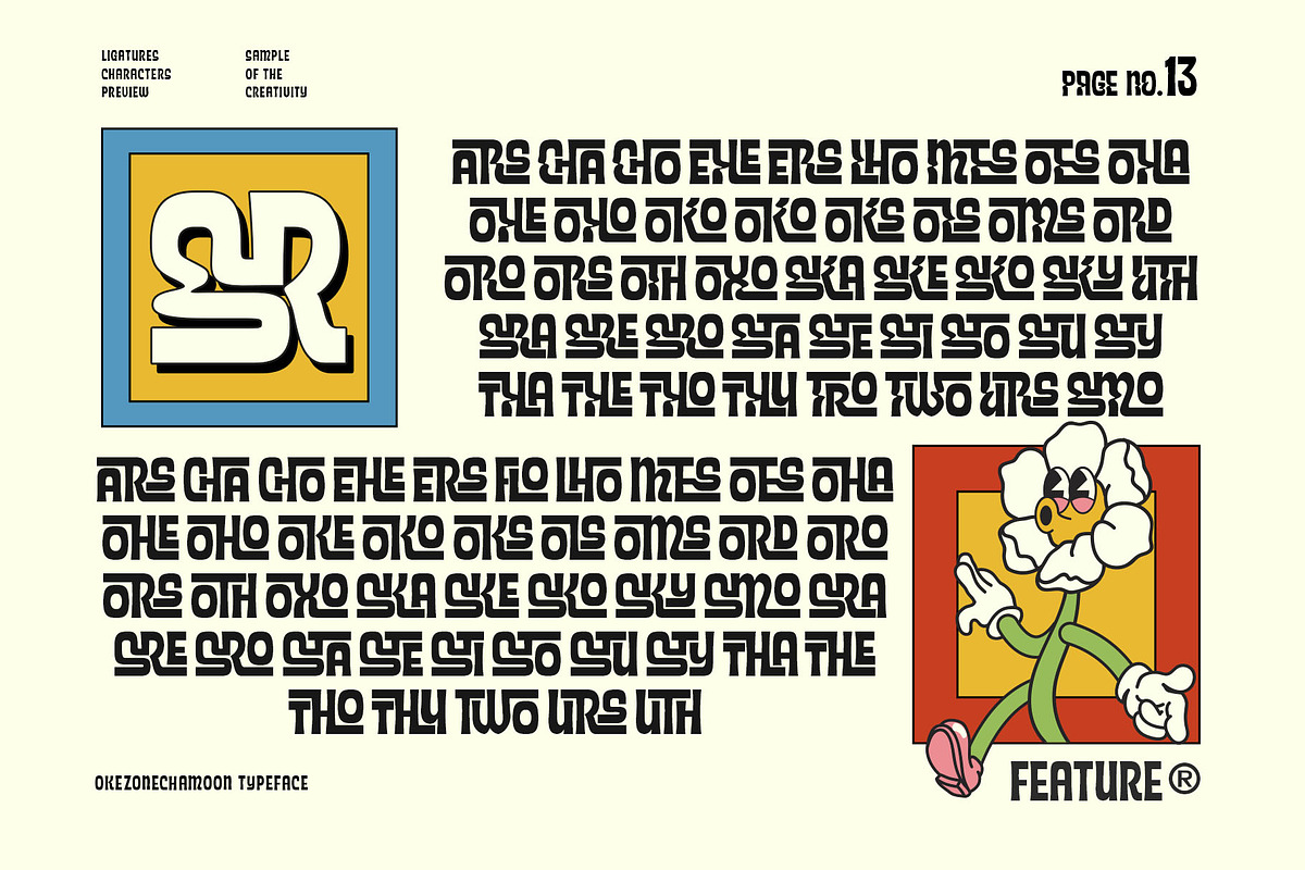 Okezone Chamoon Typeface, a Sans Serif Font by alit design (Photo 11 of 20)