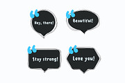 Smashing pack of speech bubbles, an Illustration by My watercolor shop (Thumbnail 3 of 12)