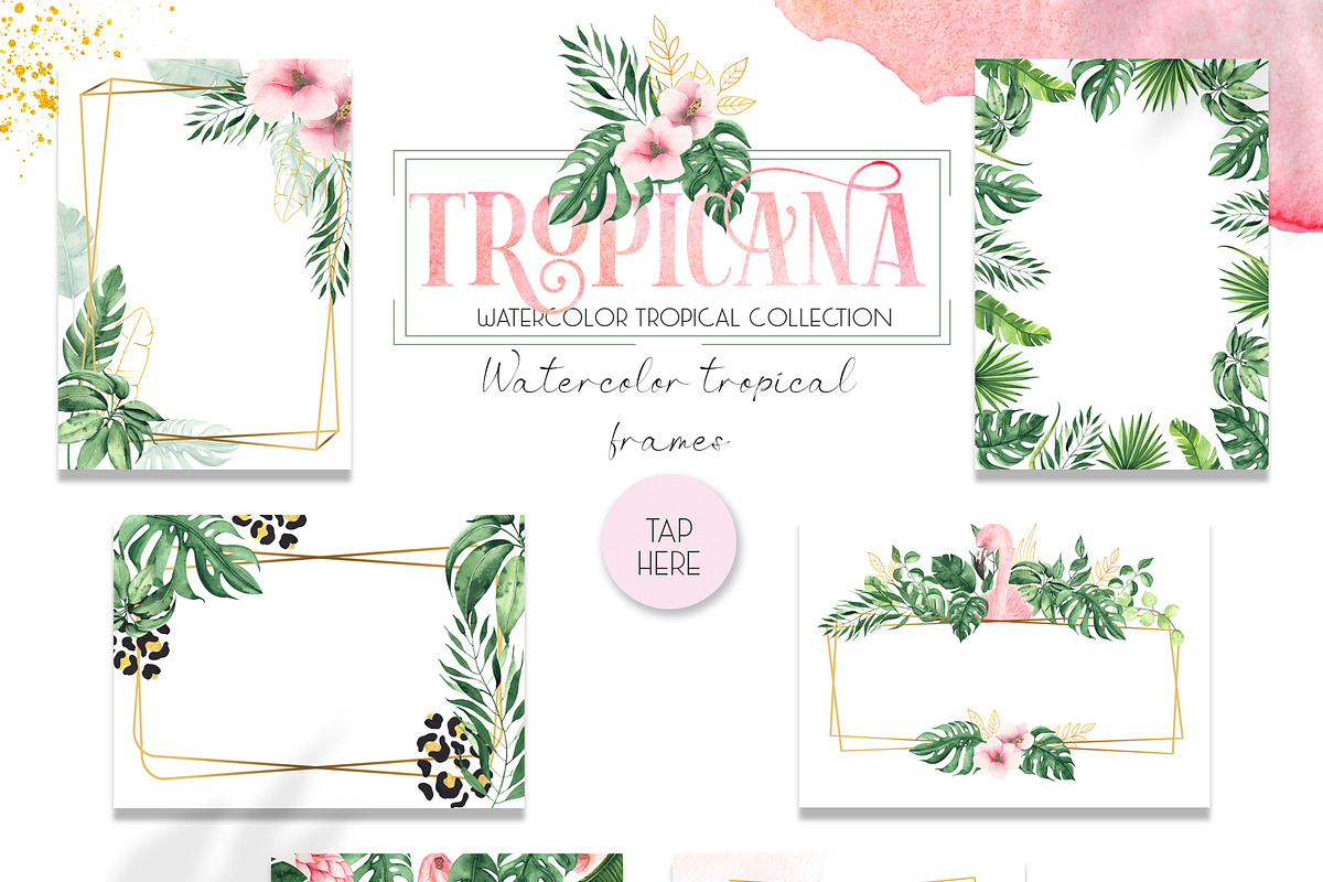 Watercolor tropical collection, an Object Graphic by Ana-Sakuta (Photo 7 of 16)