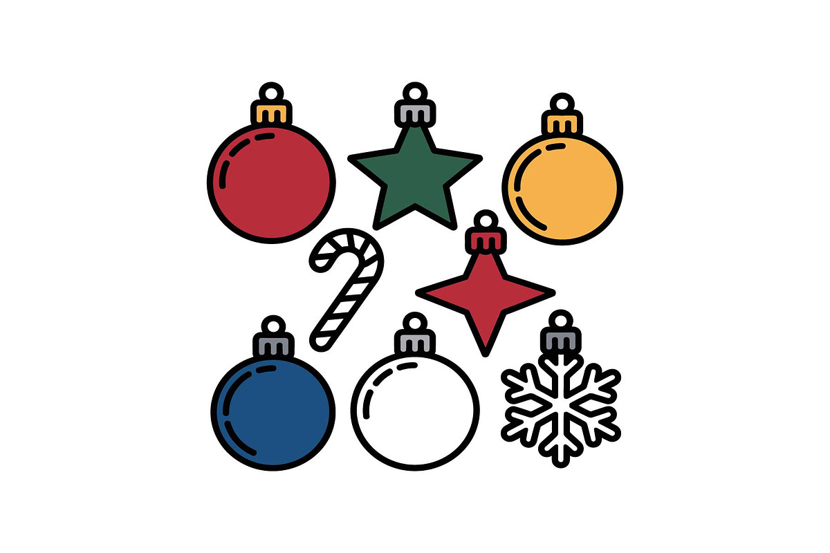 Colorful Christmas Ornament Pattern, a Graphic by yasushie (Photo 13 of 16)