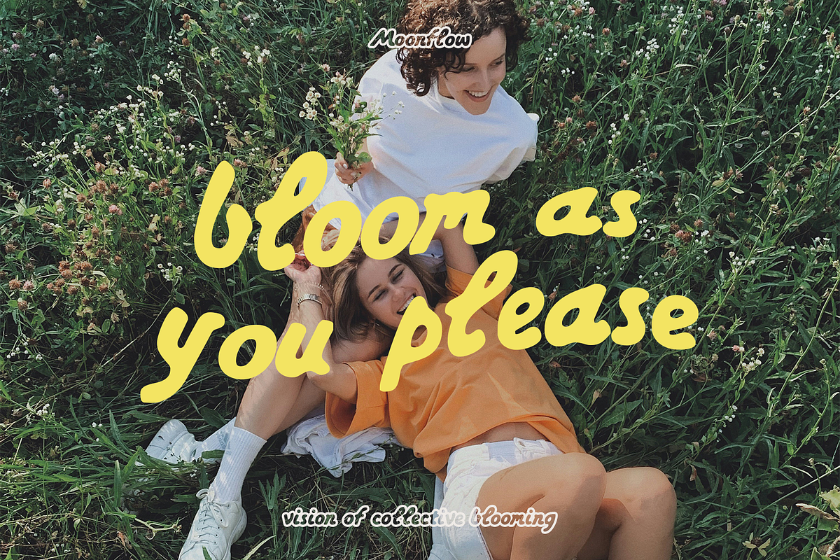 Moonflow Typeface, a Script Font by Migomojo Type House (Photo 4 of 8)
