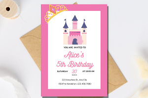 Princess Birthday Party Invitation